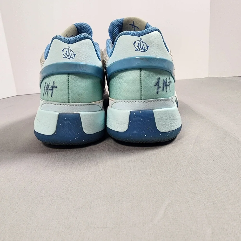 Nike Ja 1 GS Day One Blue White Silver Kids Basketball Shoes FJ1266-400 Size 7Y